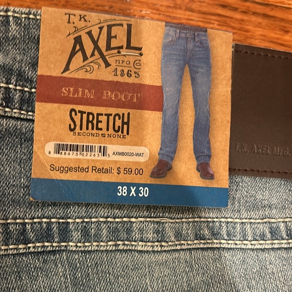 NWT Axel Men’s Slim Boot Stretch Jean - Picture 3 of 5
